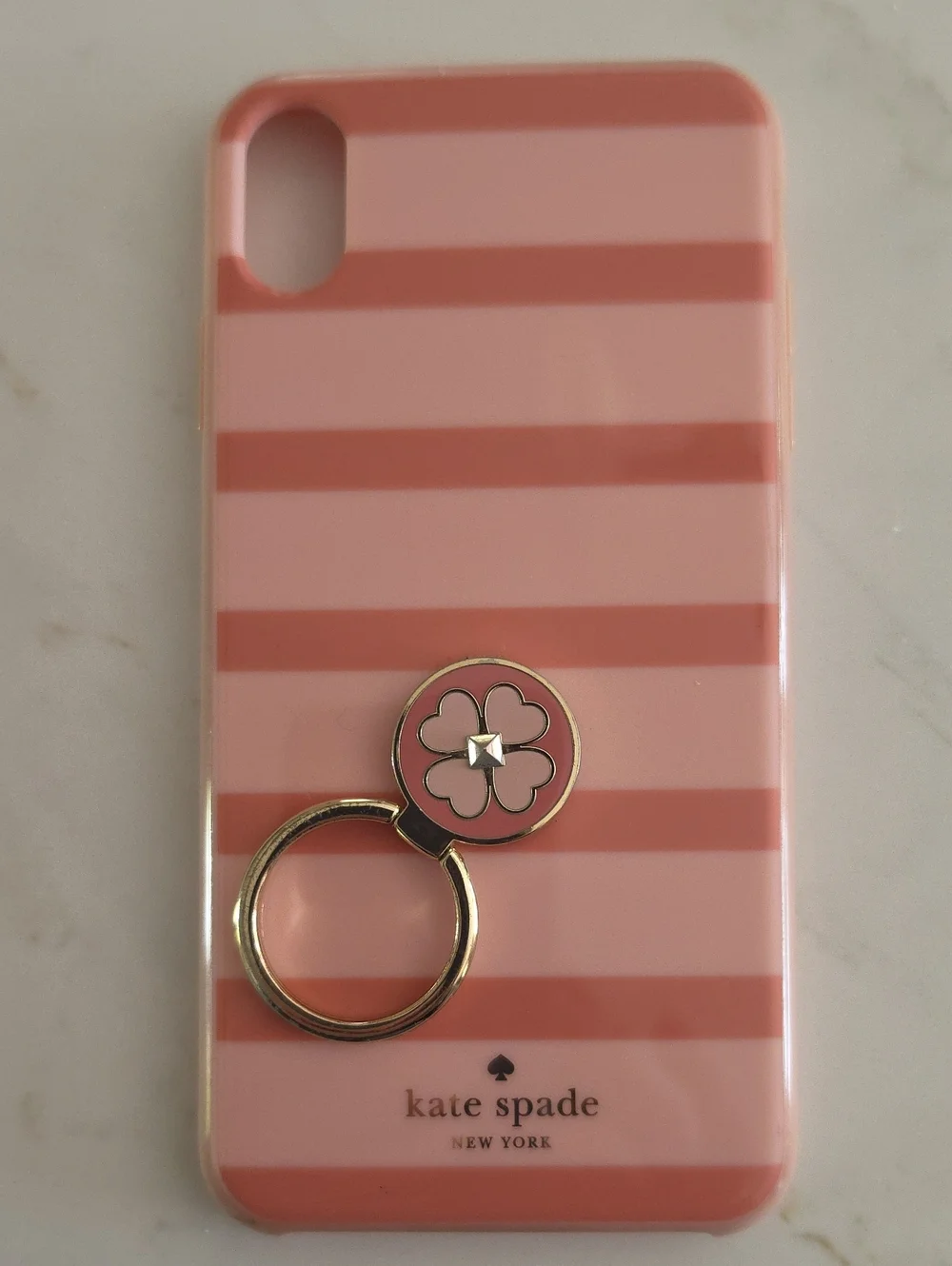 Kate Spade New York Stripe Case with Integrated Ring Stand for iPhone X / XS